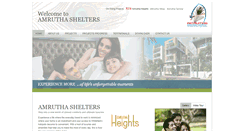 Desktop Screenshot of amruthashelters.com