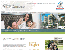 Tablet Screenshot of amruthashelters.com
